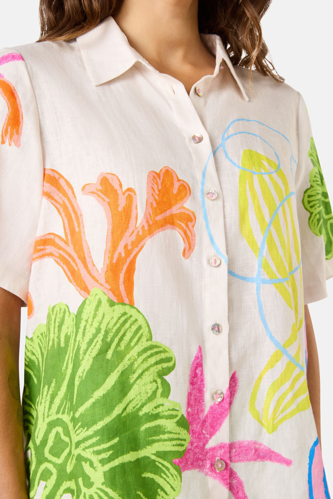 Gorman - Fleur Tango Print Linen Shirt - print