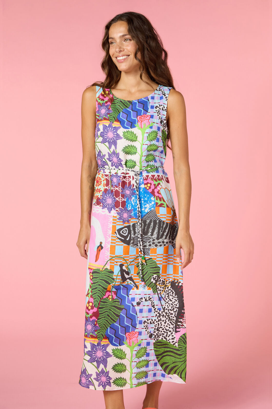 Gorman - All Things Linen Slip Dress - print