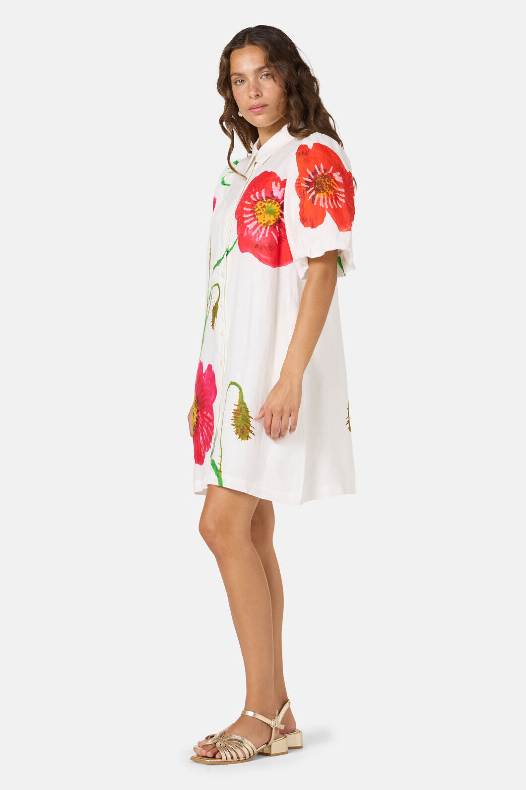 Gorman - Poppies Linen Shirt Dress - print