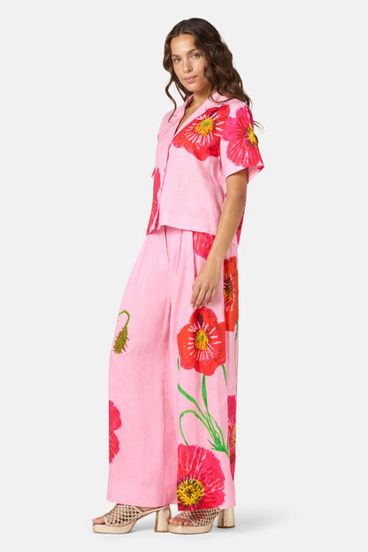 Gorman - Poppies Print Linen Shirt - print