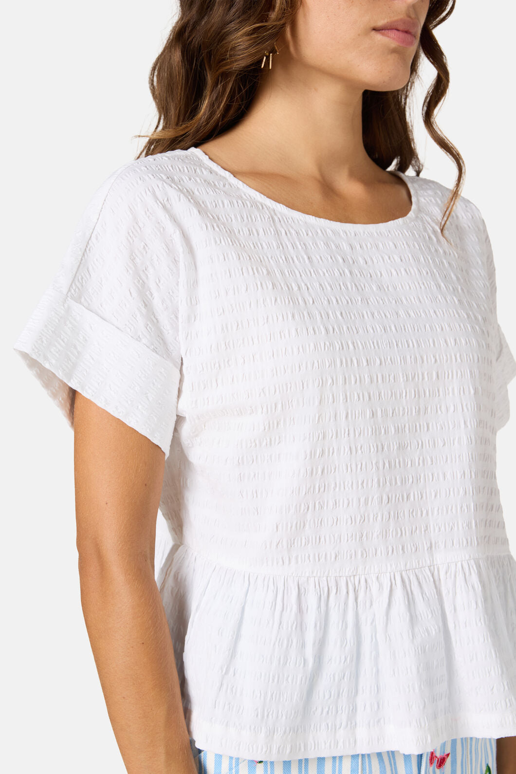 Gorman - Tomato Cotton Top - white