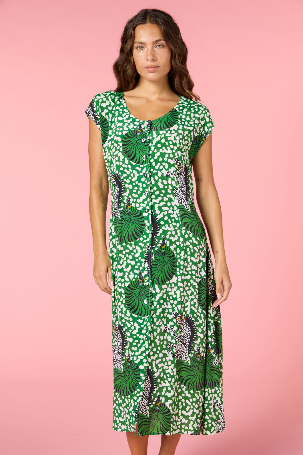 Gorman - Seahorse Tailored Midi Dress - print