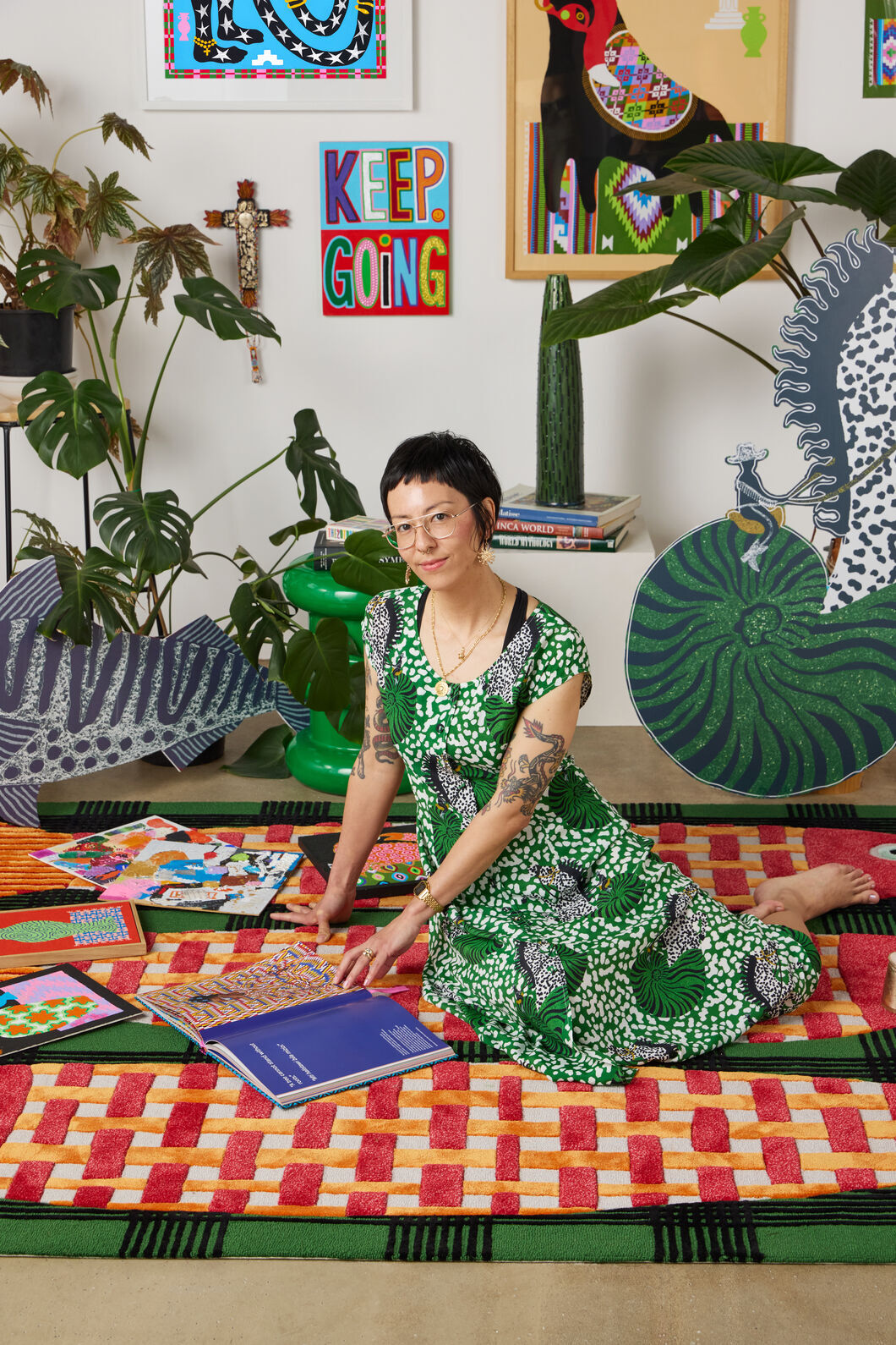 Gorman - Seahorse Tailored Midi Dress - print