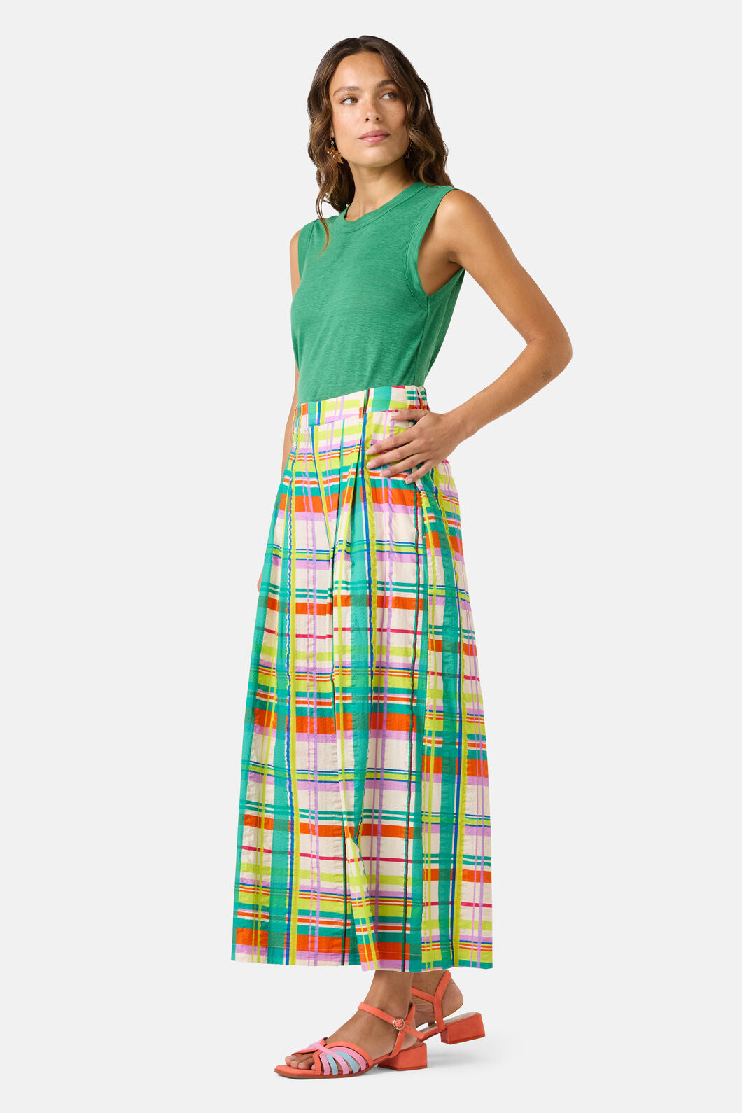 Gorman - Geo Pop Check Skort - print