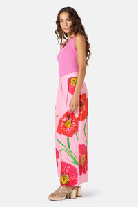 Gorman - Poppies Print Linen Pants - print