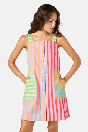 Gorman - Stripe Lover Pinafore Dress - print