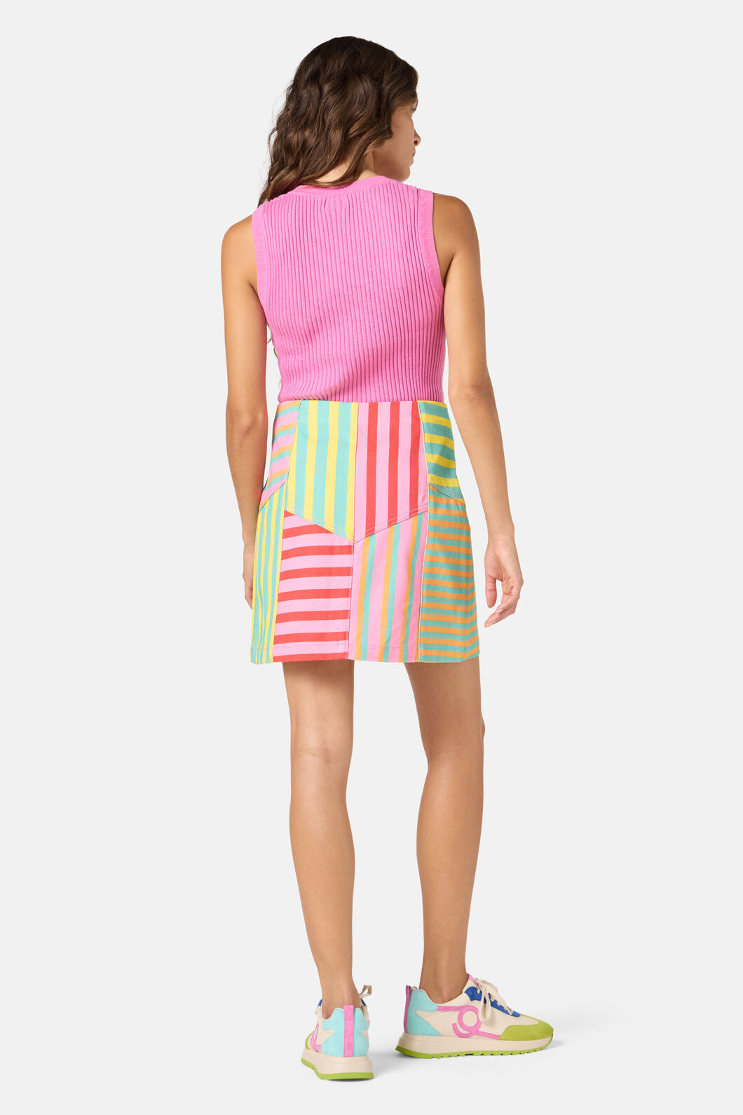 Gorman - Stripe Lover Denim Skirt - print