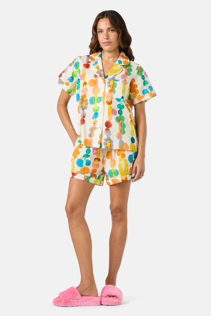 Gorman - Rainbow Drops Pj Shorts Set - print