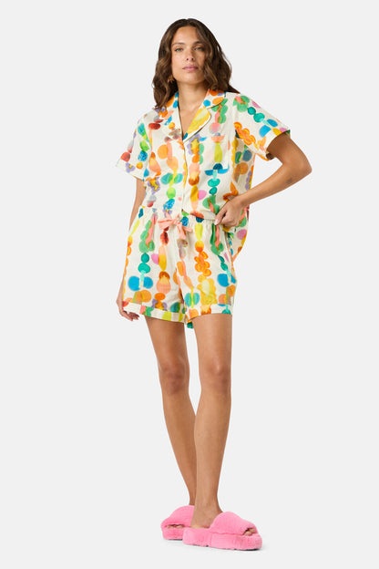 Gorman - Rainbow Drops Pj Shorts Set - print