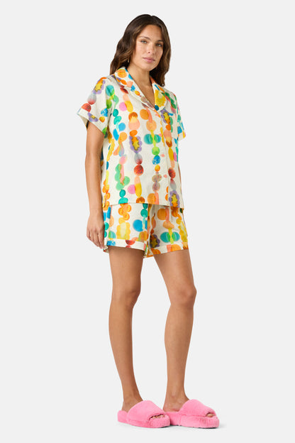 Gorman - Rainbow Drops Pj Shorts Set - print