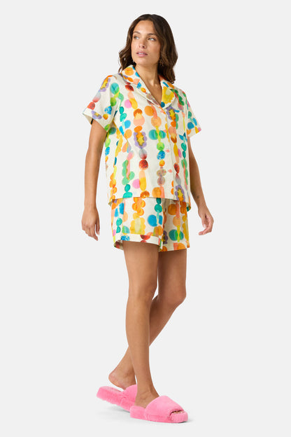 Gorman - Rainbow Drops Pj Shorts Set - print