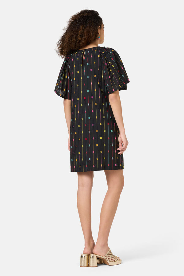 Gorman - Light Show Cotton JaquardDress - black