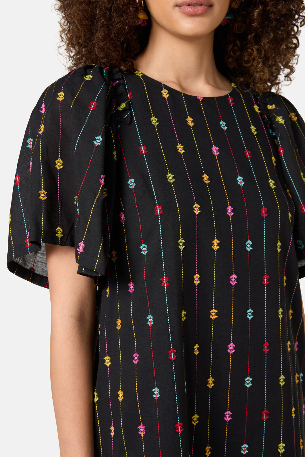 Gorman - Light Show Cotton JaquardDress - black