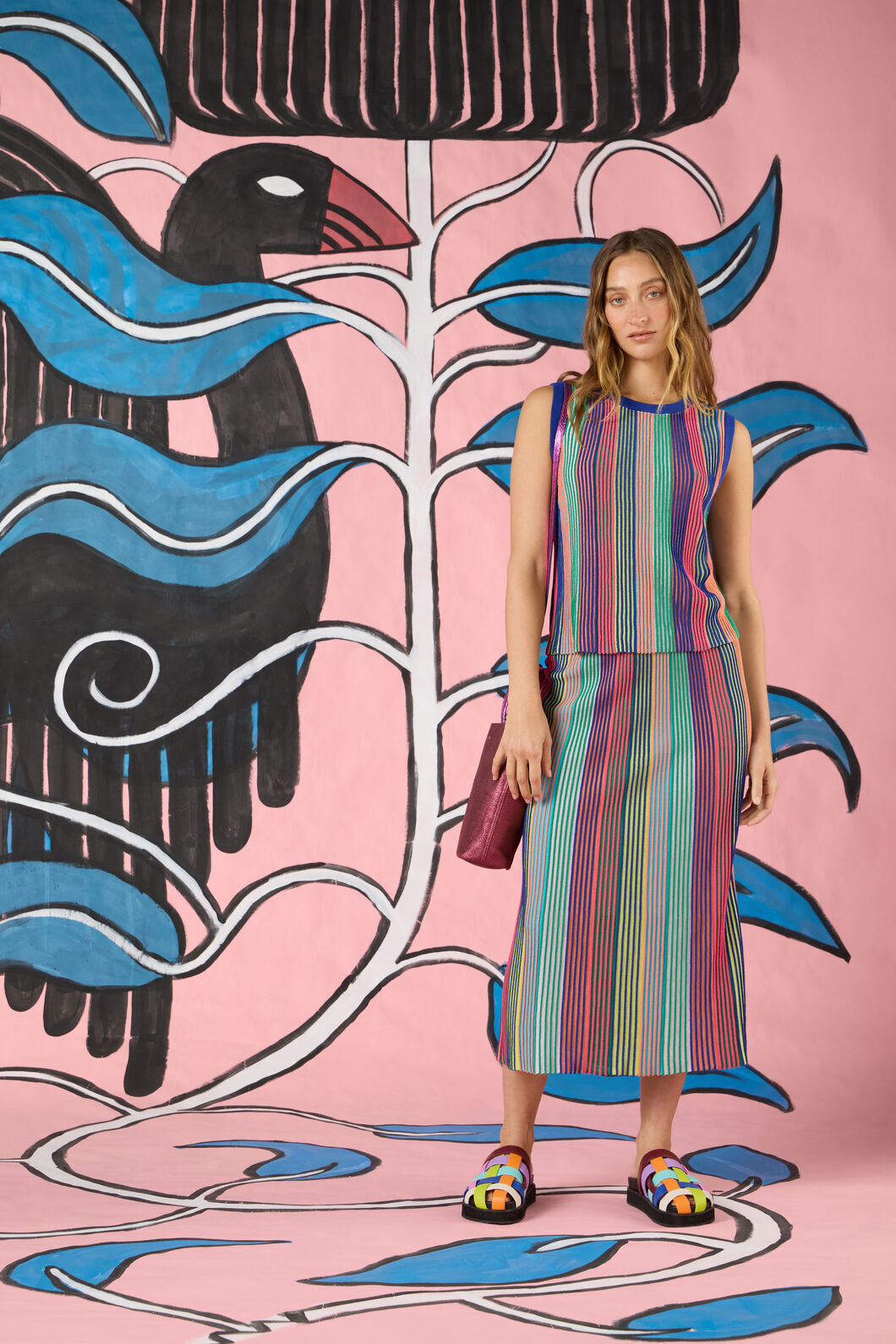 Gorman - Seeing Stripes Knit Skirt - multi