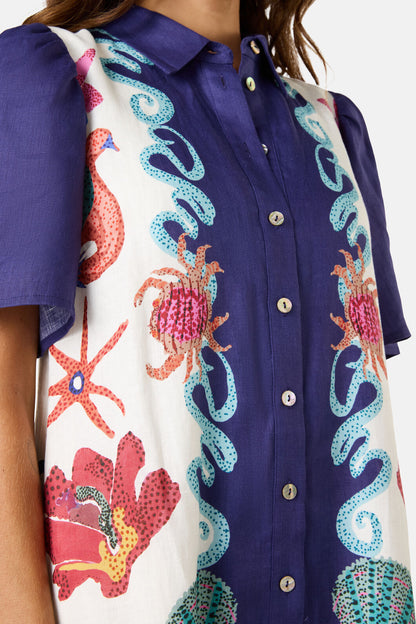 Gorman - Mermaid Vacation Midi Dress - print