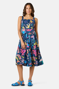 Gorman - Mermaid Print Apron Dress - print