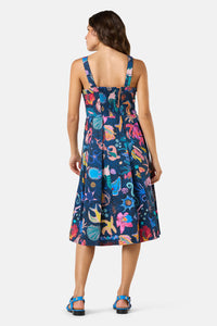 Gorman - Mermaid Print Apron Dress - print