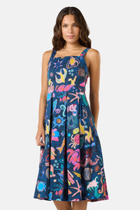 Gorman - Mermaid Print Apron Dress - print