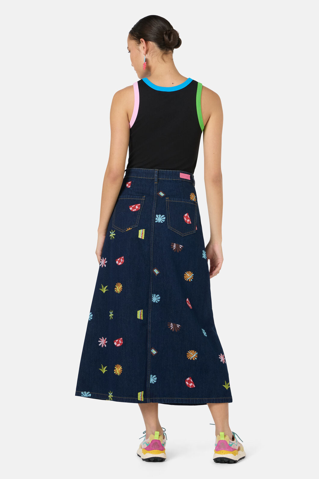 Gorman - Tropic Pop Denim Skirt - indigo