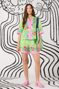 Botanica Linen Print Shorts
