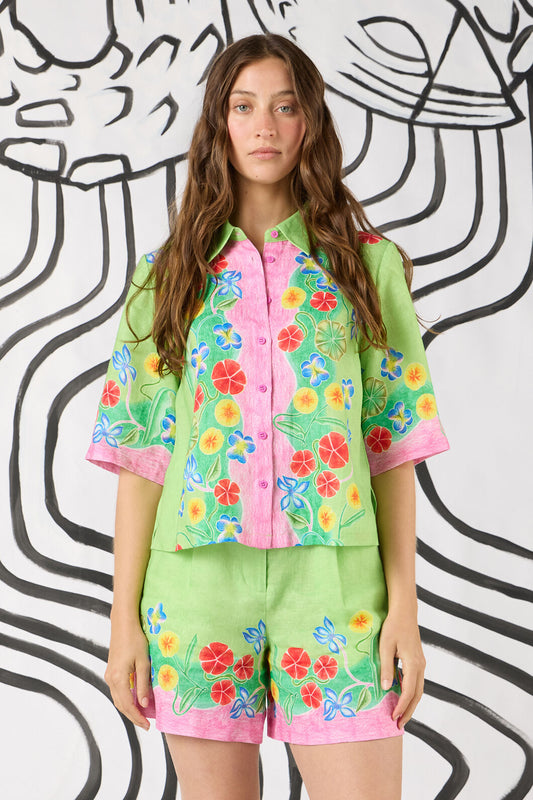Gorman - Botanica Linen Print Shirt - print