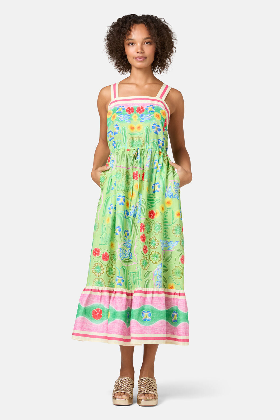 Gorman - Botanica Linen Long Dress - print