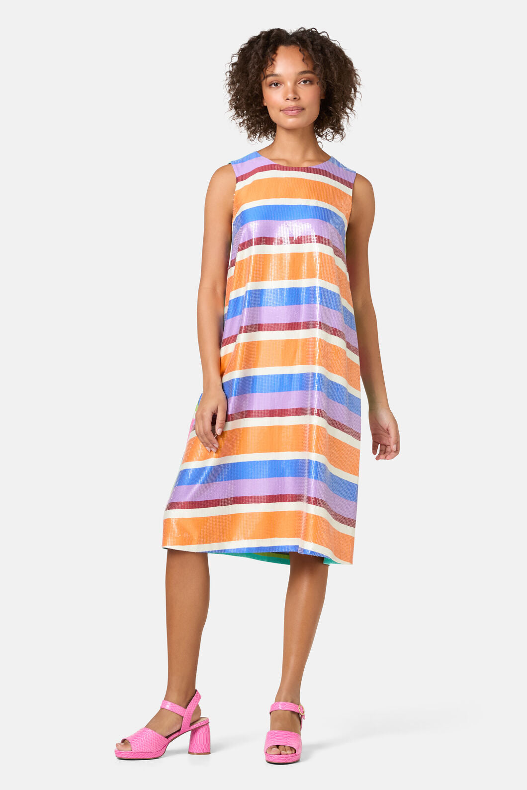 Gorman - Holiday Stripe Sequin Dress - print