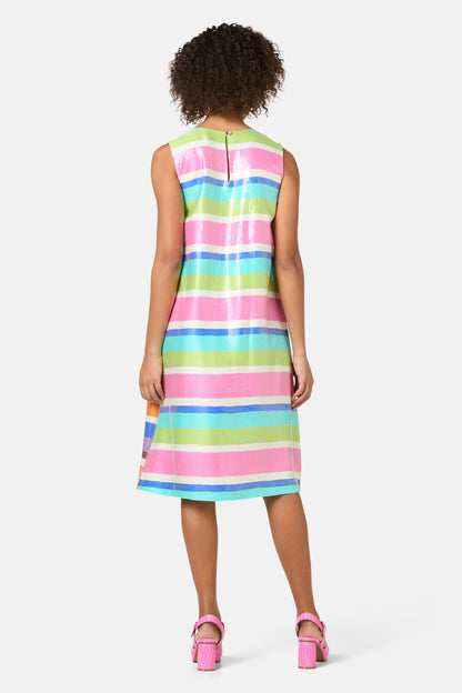 Gorman - Holiday Stripe Sequin Dress - print
