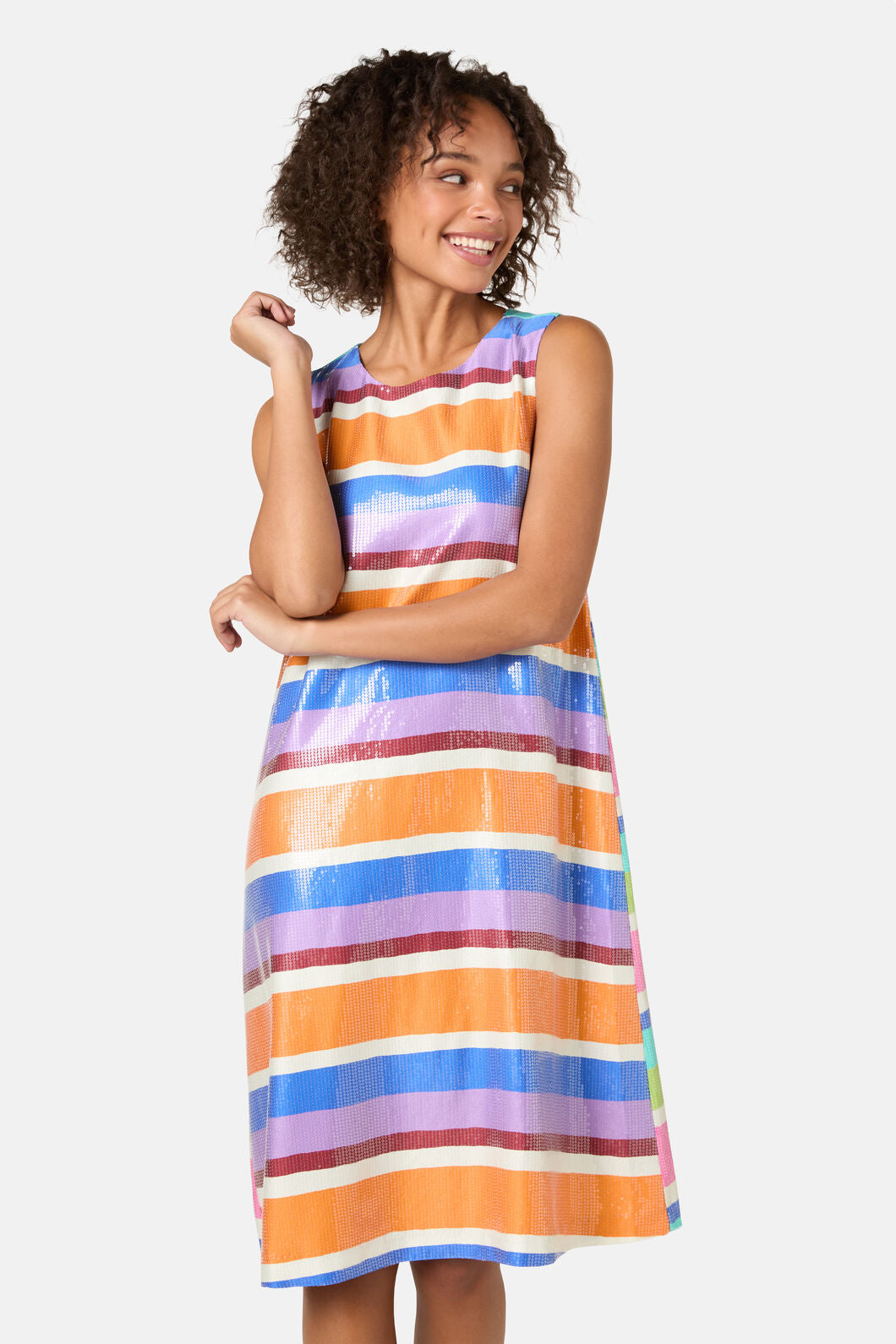 Gorman - Holiday Stripe Sequin Dress - print
