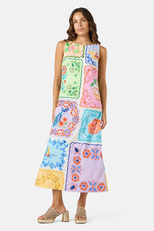 Gorman - Short Stitch Shift Dress - print