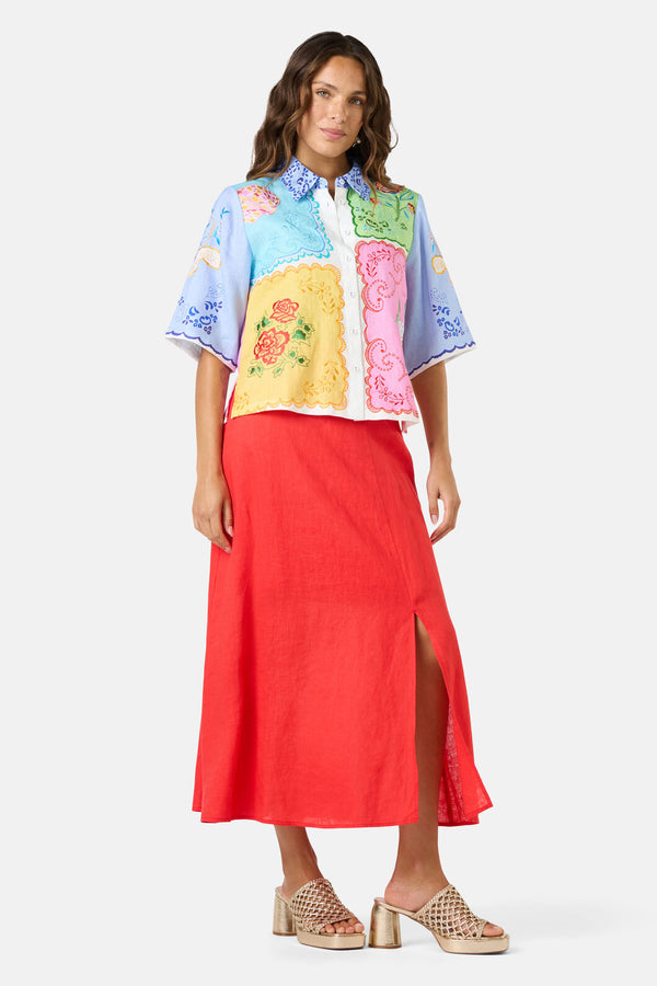 Gorman - Short Stitch Patch Shirt - print