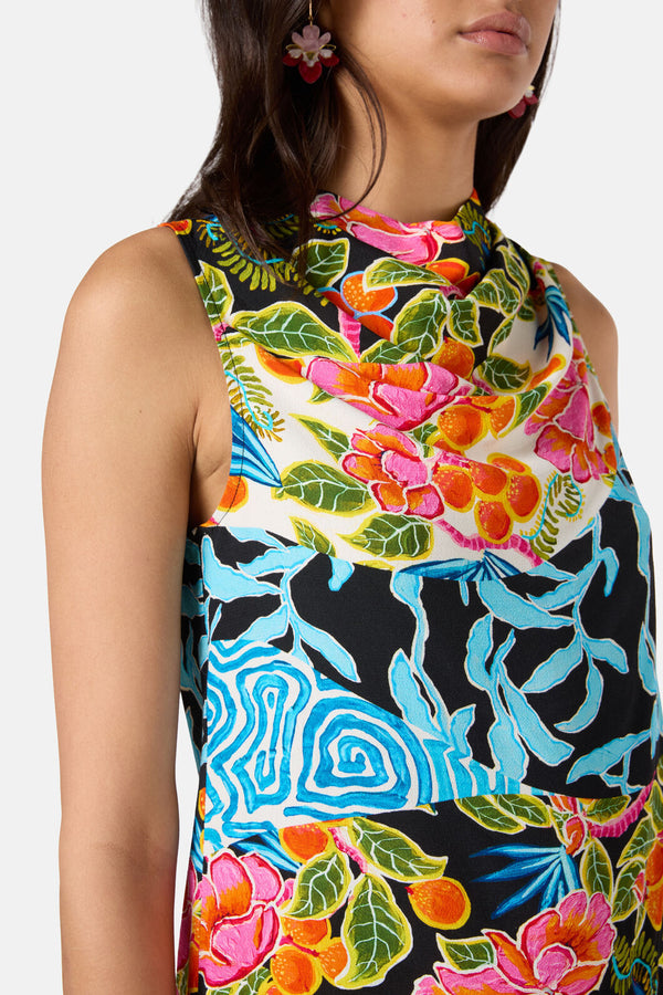 Gorman - Plum Harvest Patchwork Top - print