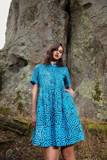 Gorman - Swirl Harvest Shirt Dress - print