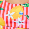 Lemonade Print Bikini Top