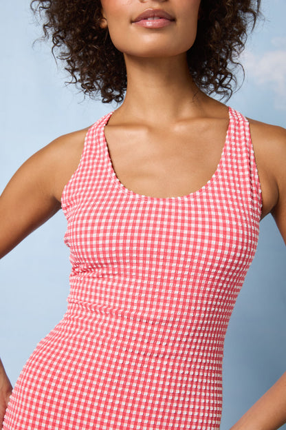 Gorman - Pool Party Gingham One Piece - red
