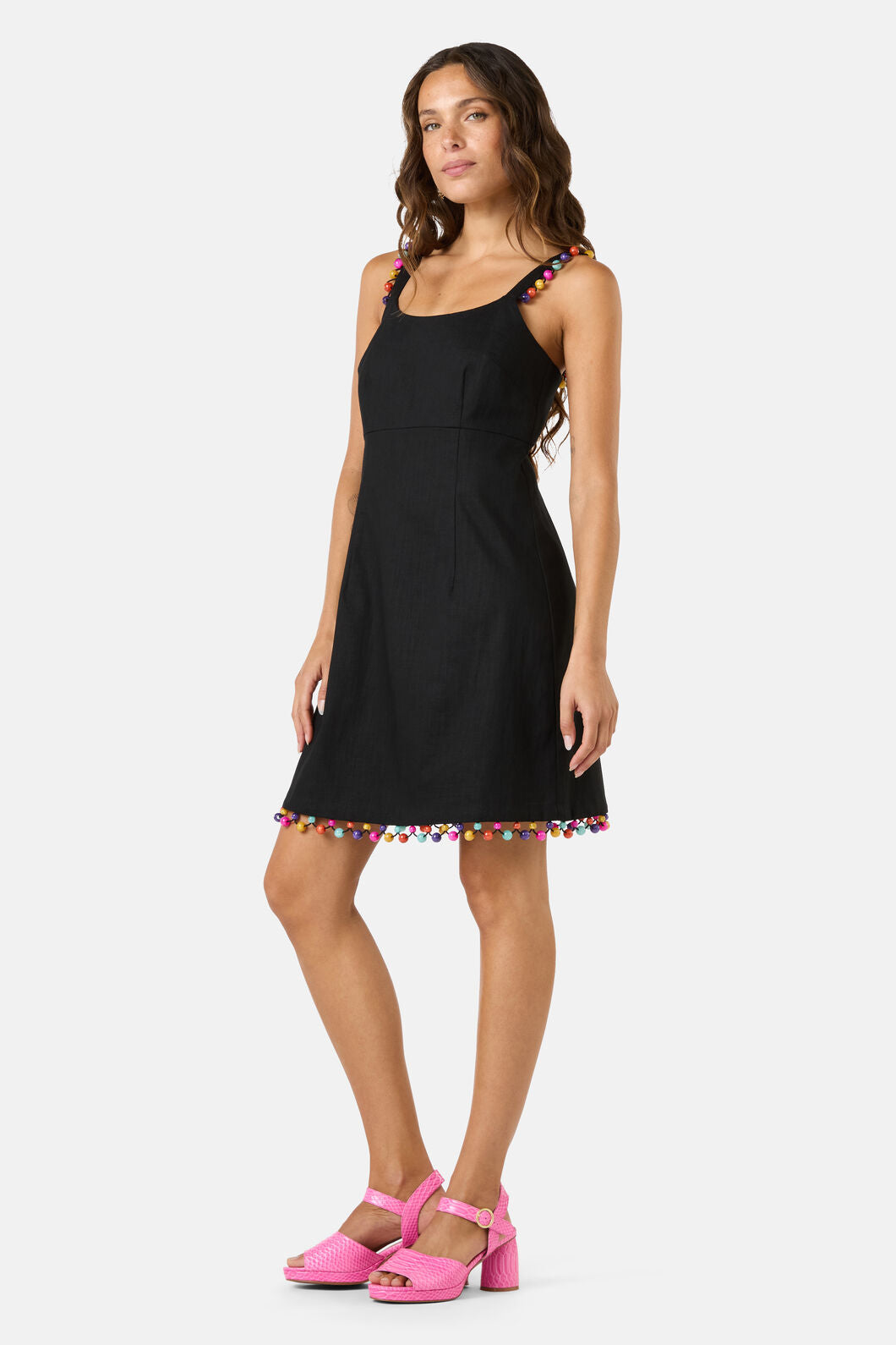Gorman - Beaded Trim Party Dress - black