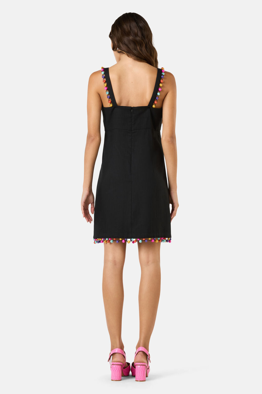 Gorman - Beaded Trim Party Dress - black