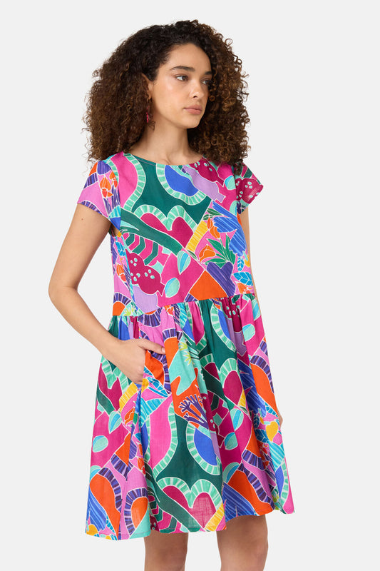 Gorman - Caravan Beach Dress - print
