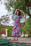 Gorman - Caravan Holiday Midi Skirt - print
