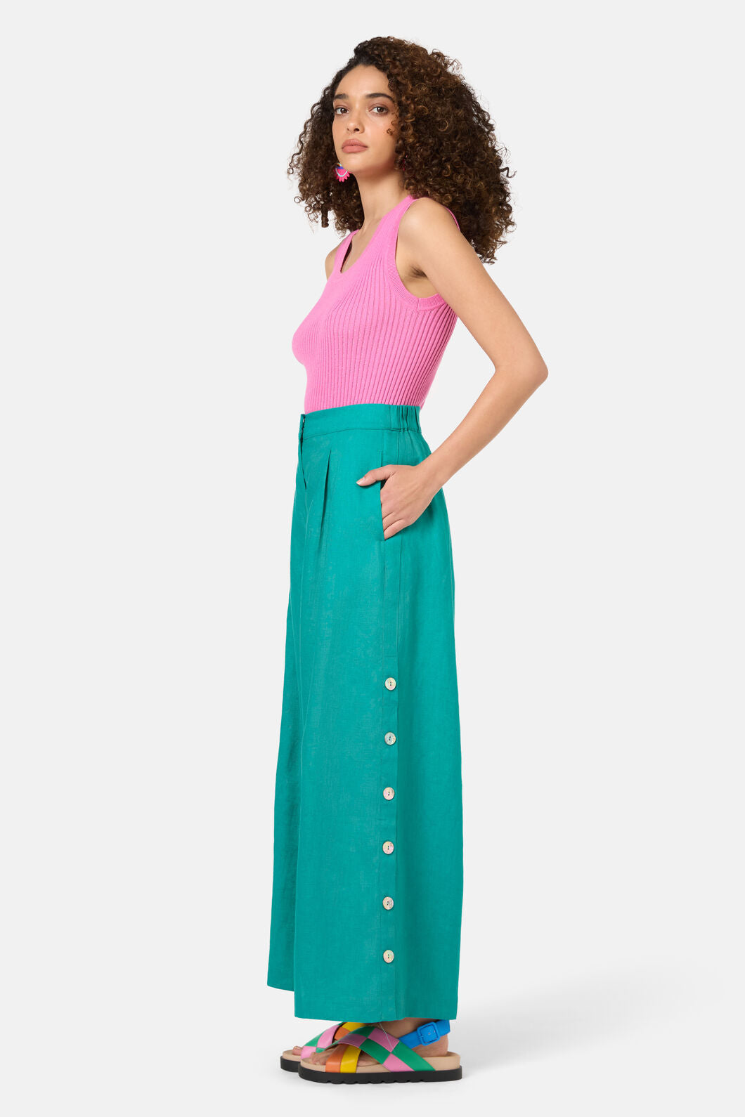 Gorman - Jade Side Button Skort - green