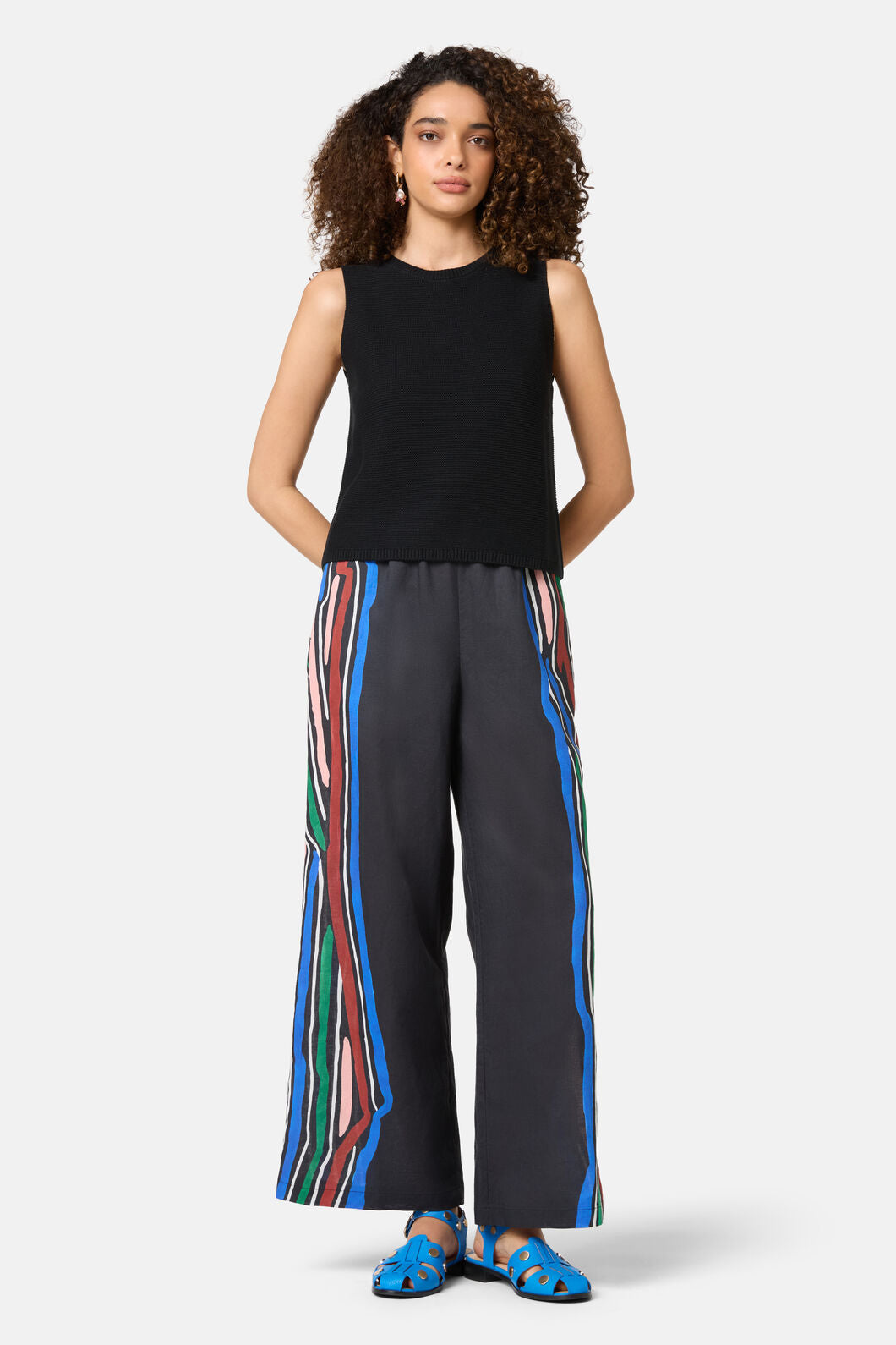 Gorman - Hello There Knit Tank - black