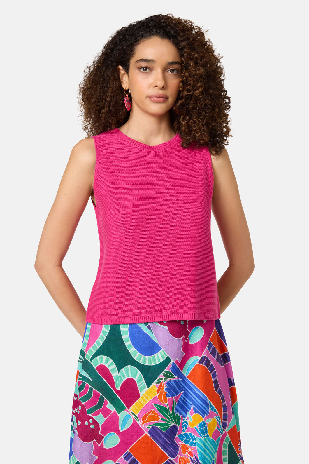 Gorman - Hello There Knit Tank - pink