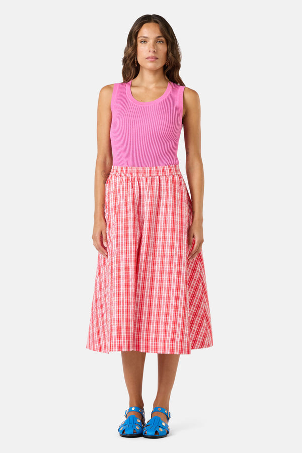 Gorman - Highland Check Skort - red