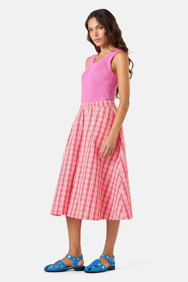 Gorman - Highland Check Skort - red