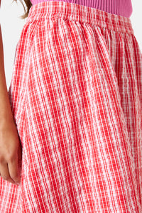 Gorman - Highland Check Skort - red
