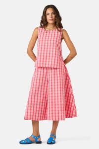 Gorman - Highland Check Skort - red