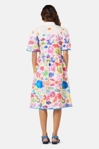 Gorman - Fish Ahoy Print Cotton Dress - print