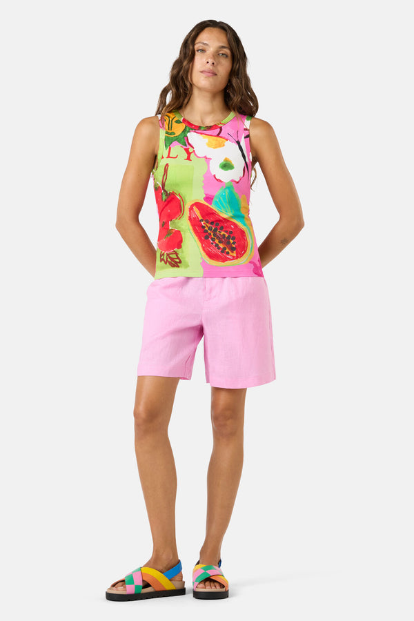 Gorman - Pen Pals Printed Jersey Tank - print