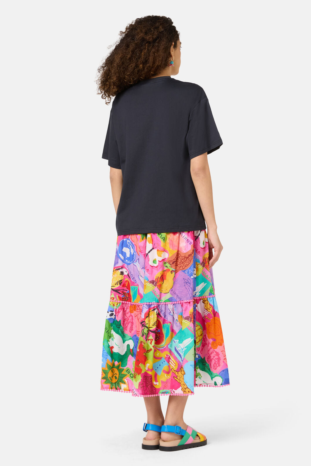 Gorman - Pen Pals Organic Cotton OS Tee - black