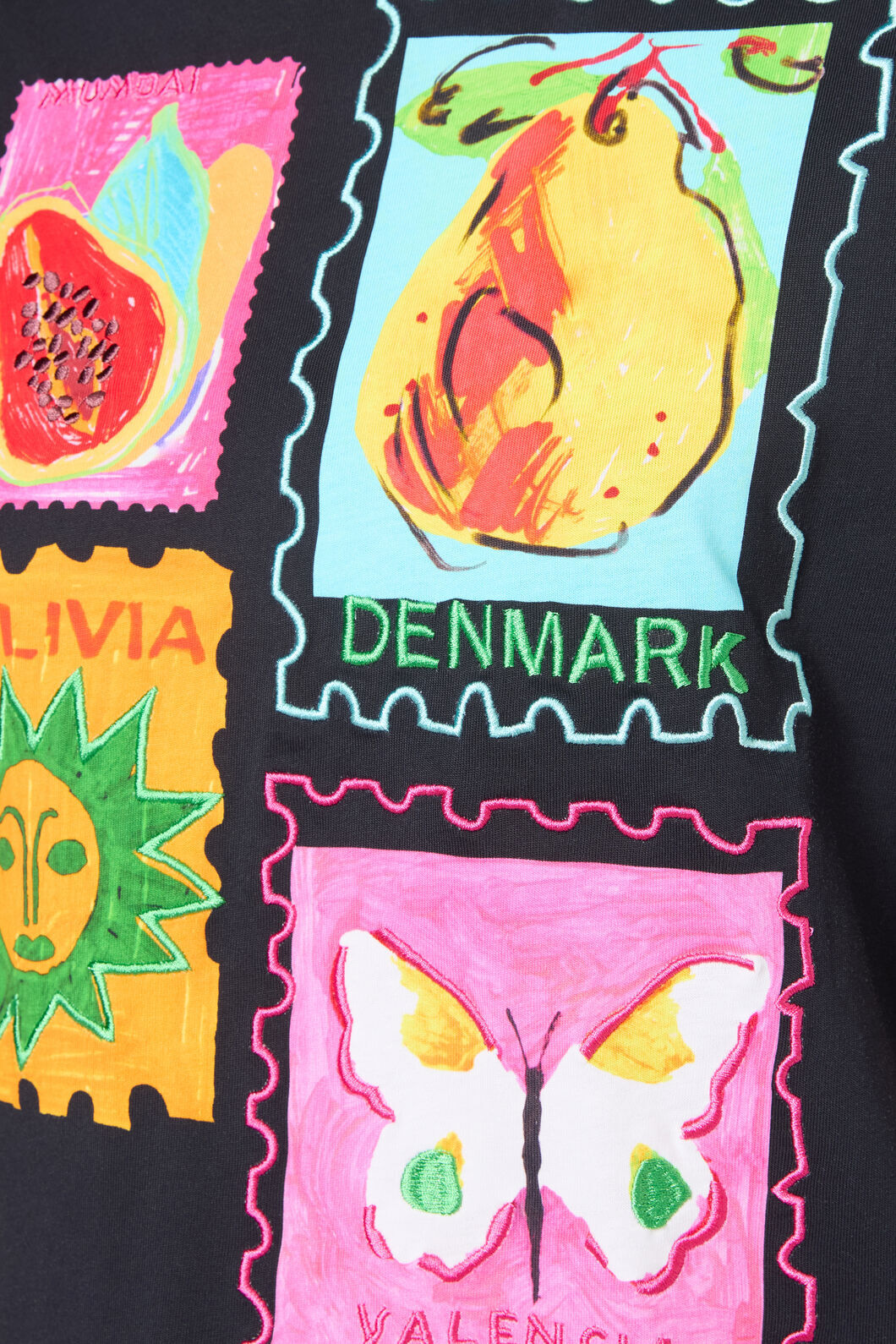 Gorman - Pen Pals Organic Cotton OS Tee - black